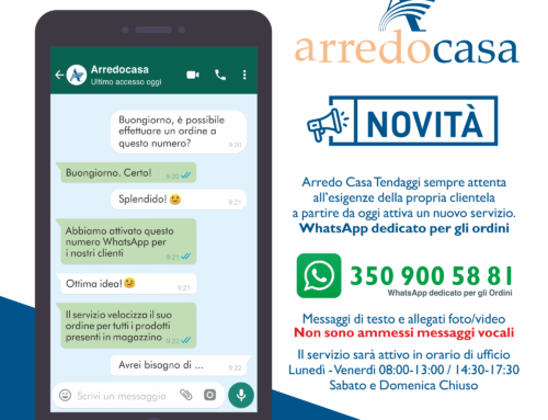 WhatsApp dedicato per gli ordini